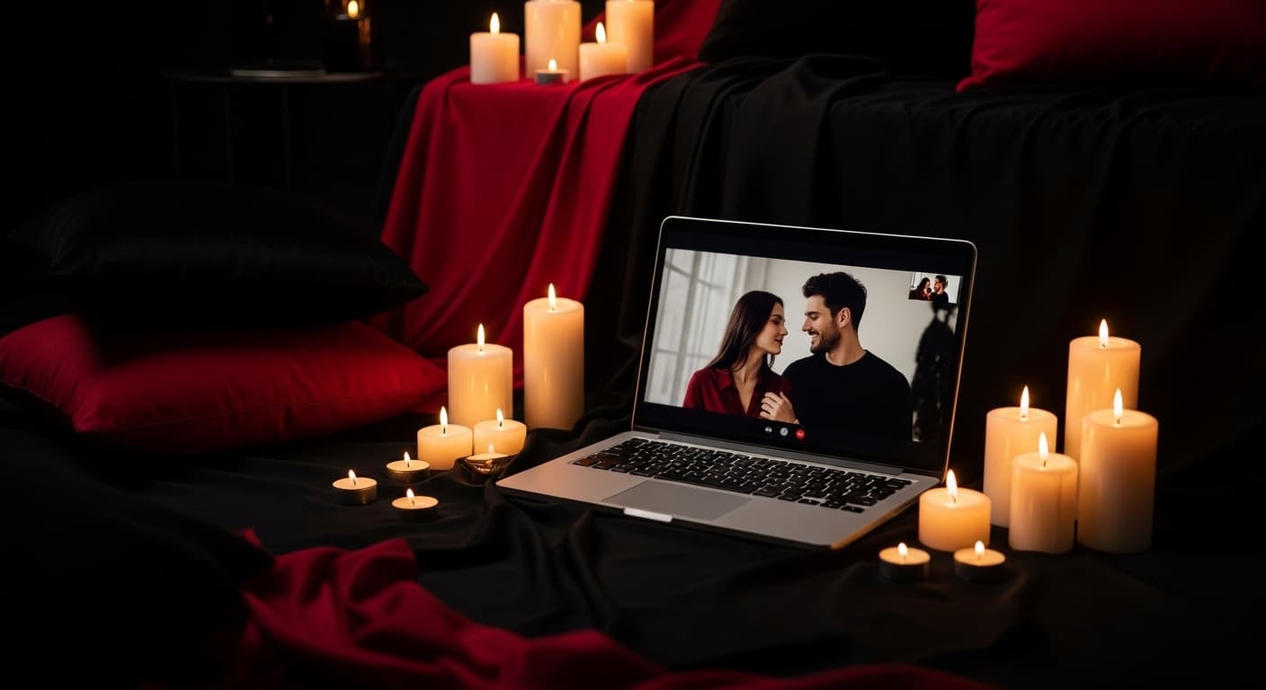 Remote BDSM play - technology-enabled intimacy, video connection for scenes