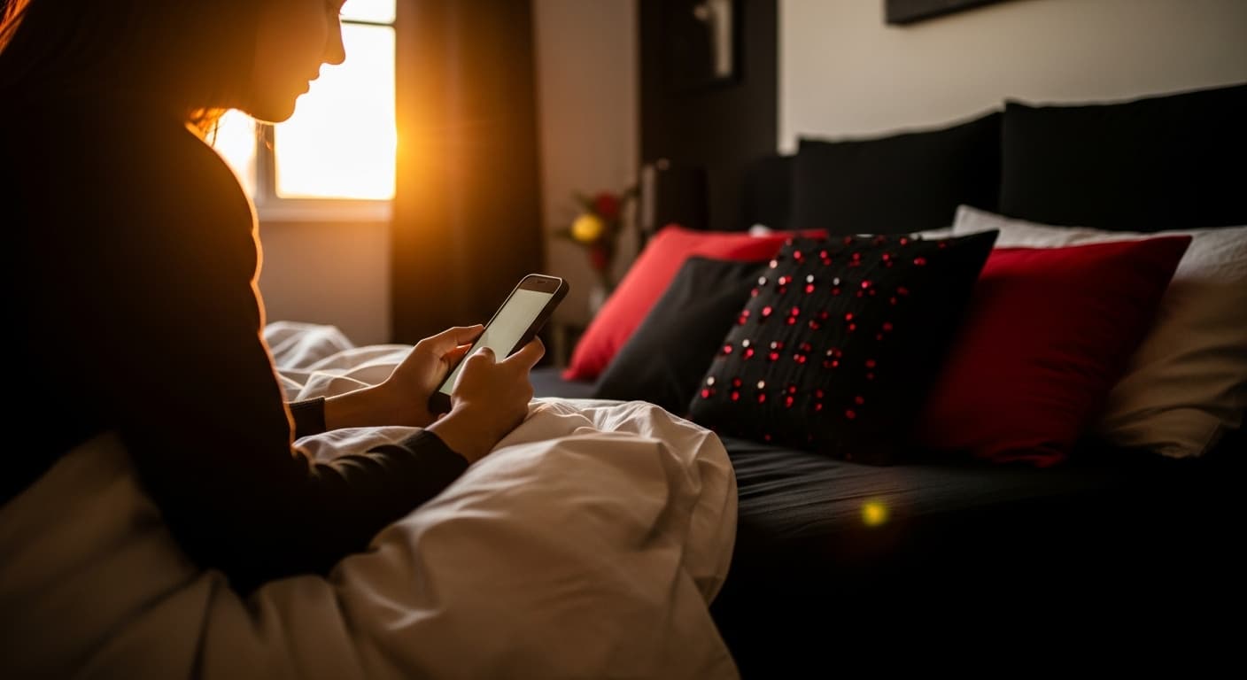 Daily rituals in long distance D/s - morning messages, structured routine, digital connection